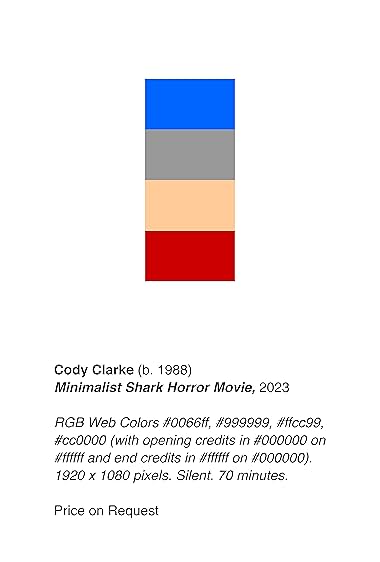 Minimalist Shark Horror Movie